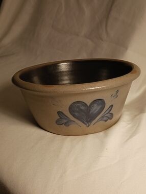Rowe Pottery Vintage 1997 9" Salt Glaze Bowl